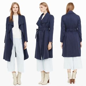Club Monaco Gideon Trench Coat Navy Blue